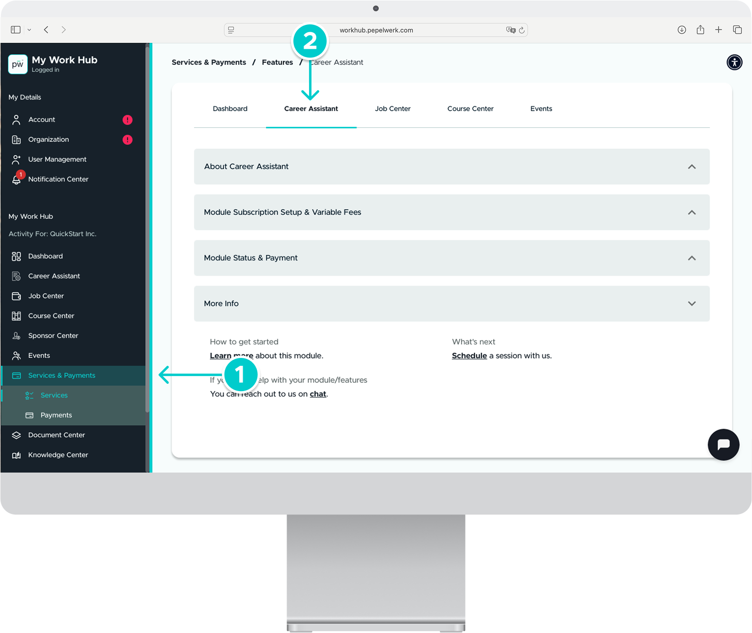 How to Enable the Career Assistant Module in Org Portal – pepelwerk