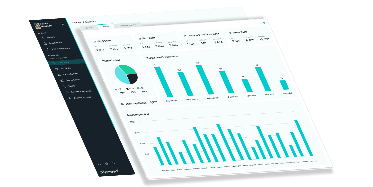 Customizable workforce dashboard