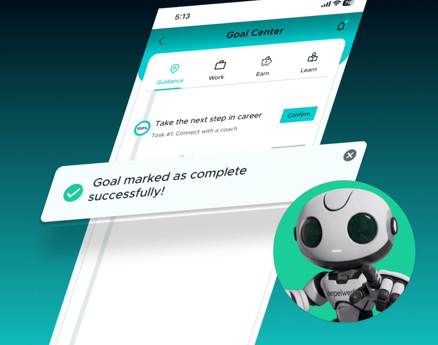 pepelwerk app goal center