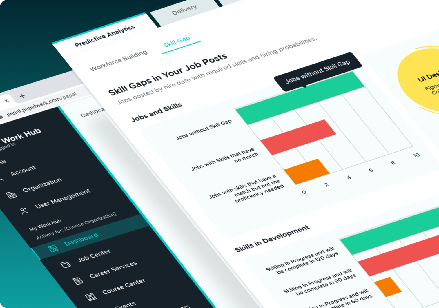 Organization dashboard view